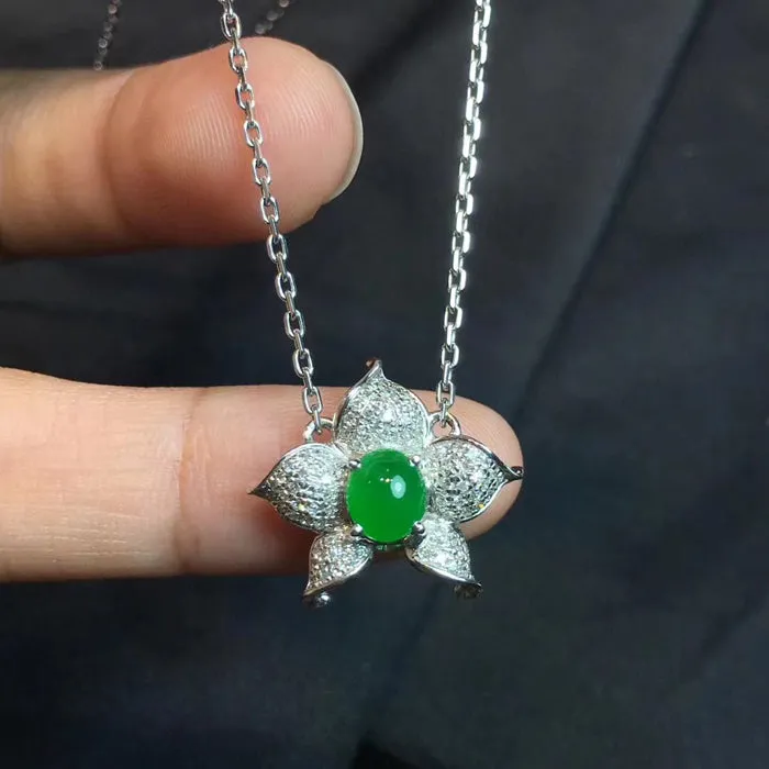 Natural Jade Necklace Jadeite Necklace NNE035