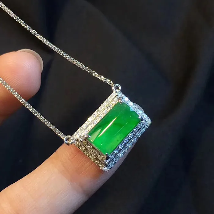 Natural Jade Necklace Jadeite Necklace NNE046