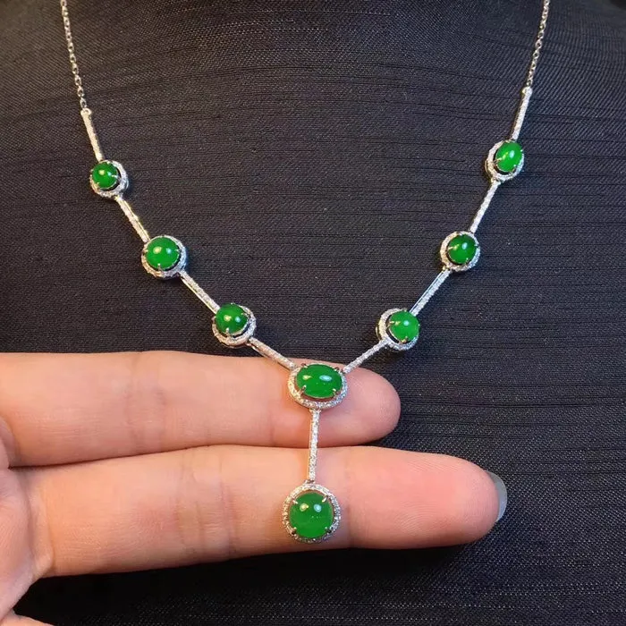 Natural Jade Necklace Jadeite Necklace NNE054
