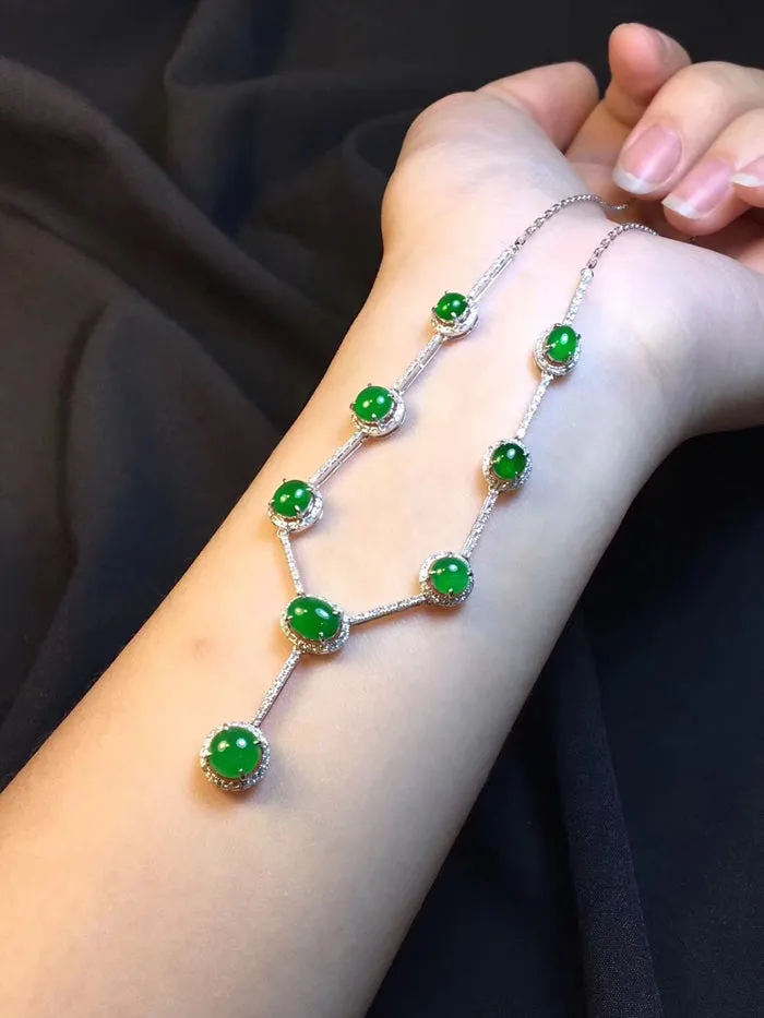 Natural Jade Necklace Jadeite Necklace NNE054