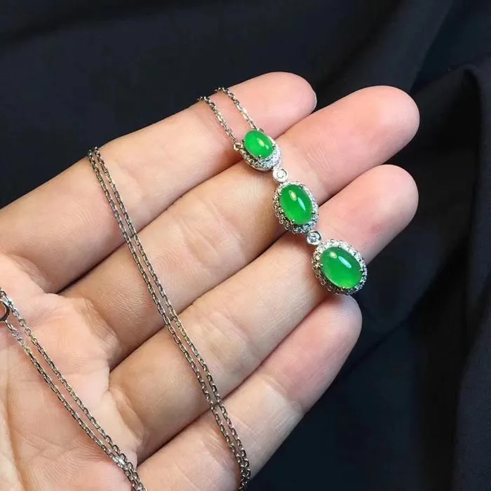 Natural Jade Necklace Jadeite Necklace NNE067