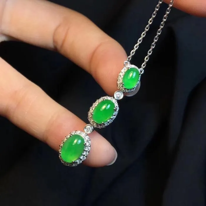 Natural Jade Necklace Jadeite Necklace NNE067