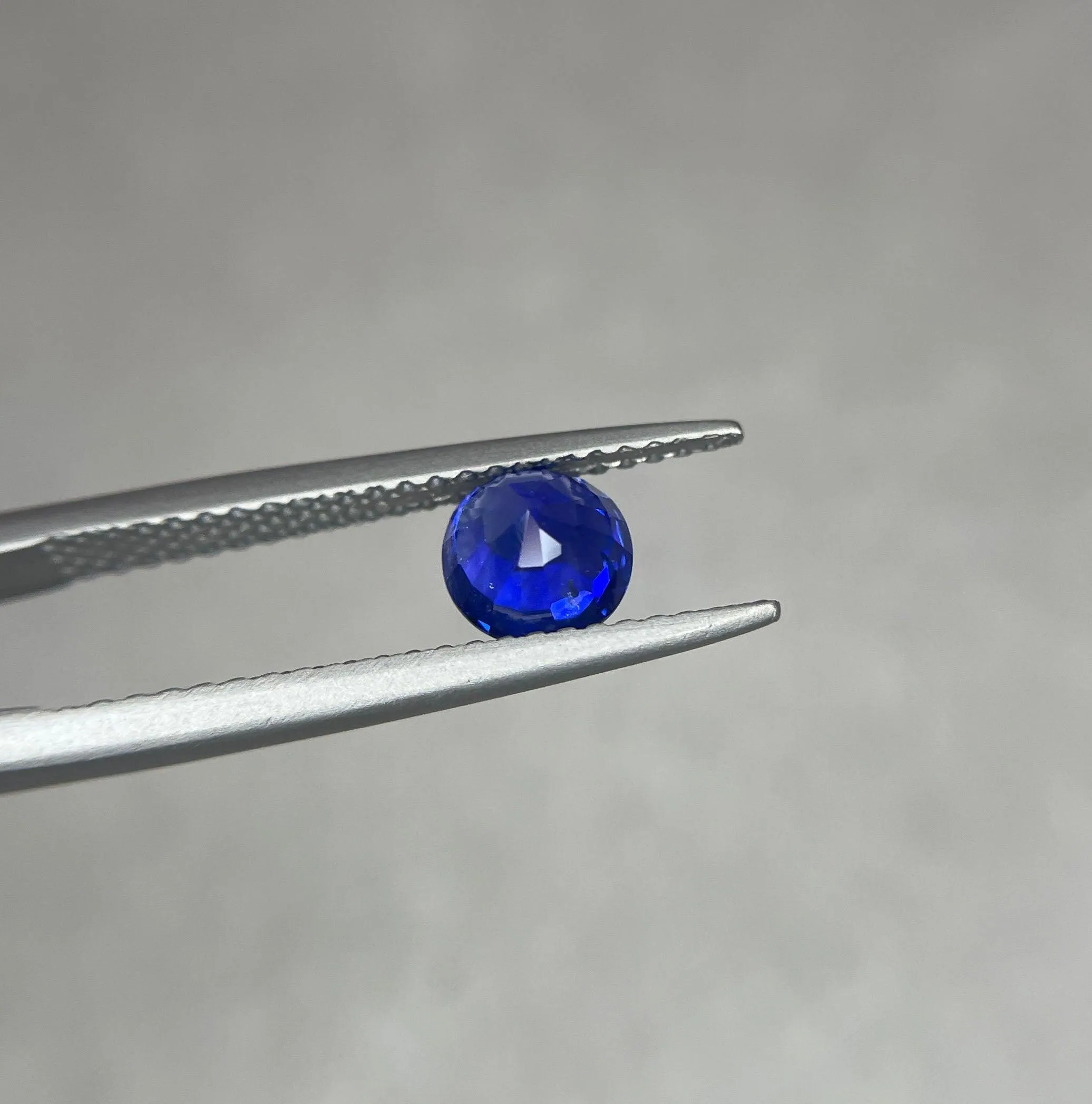 Natural Sapphire Blue 1.08 Crt Round Cut Certified Natural Blue Sapphire, Loose Sapphire Gemstone for Sapphire Ring