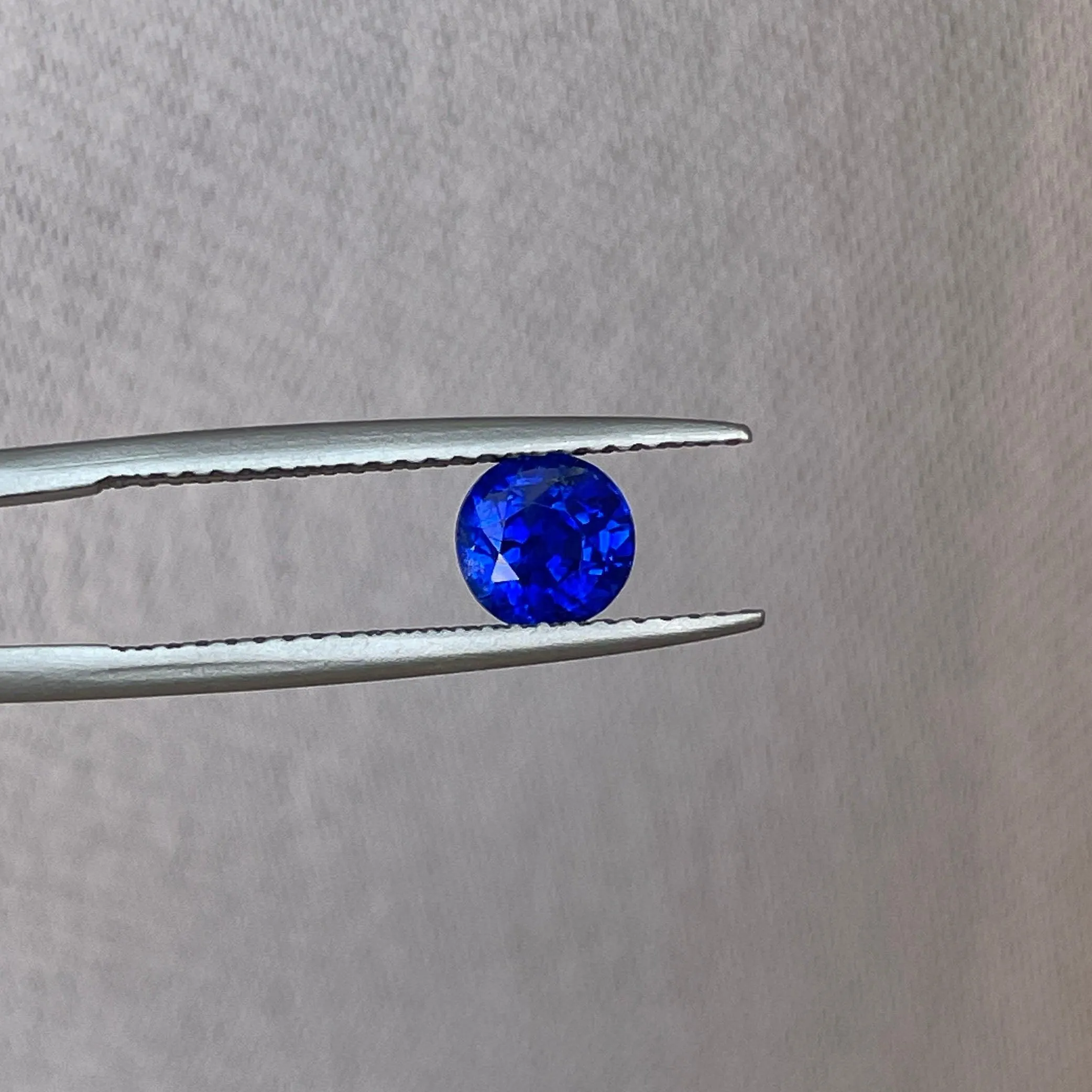 Natural Sapphire Blue 1.08 Crt Round Cut Certified Natural Blue Sapphire, Loose Sapphire Gemstone for Sapphire Ring