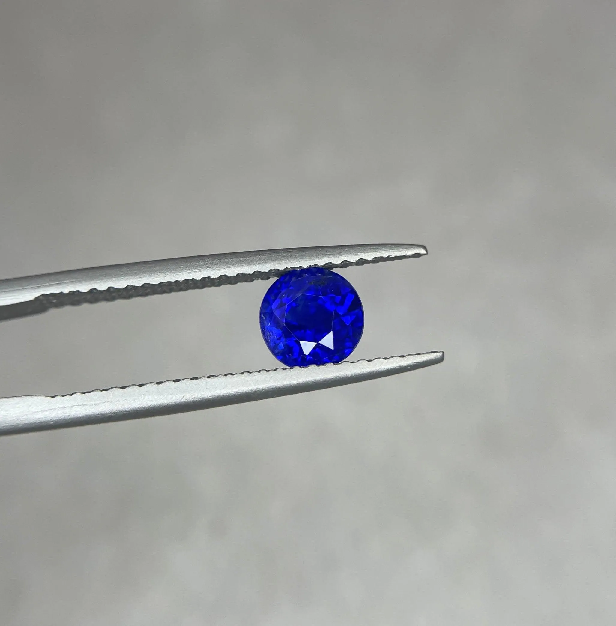 Natural Sapphire Blue 1.08 Crt Round Cut Certified Natural Blue Sapphire, Loose Sapphire Gemstone for Sapphire Ring
