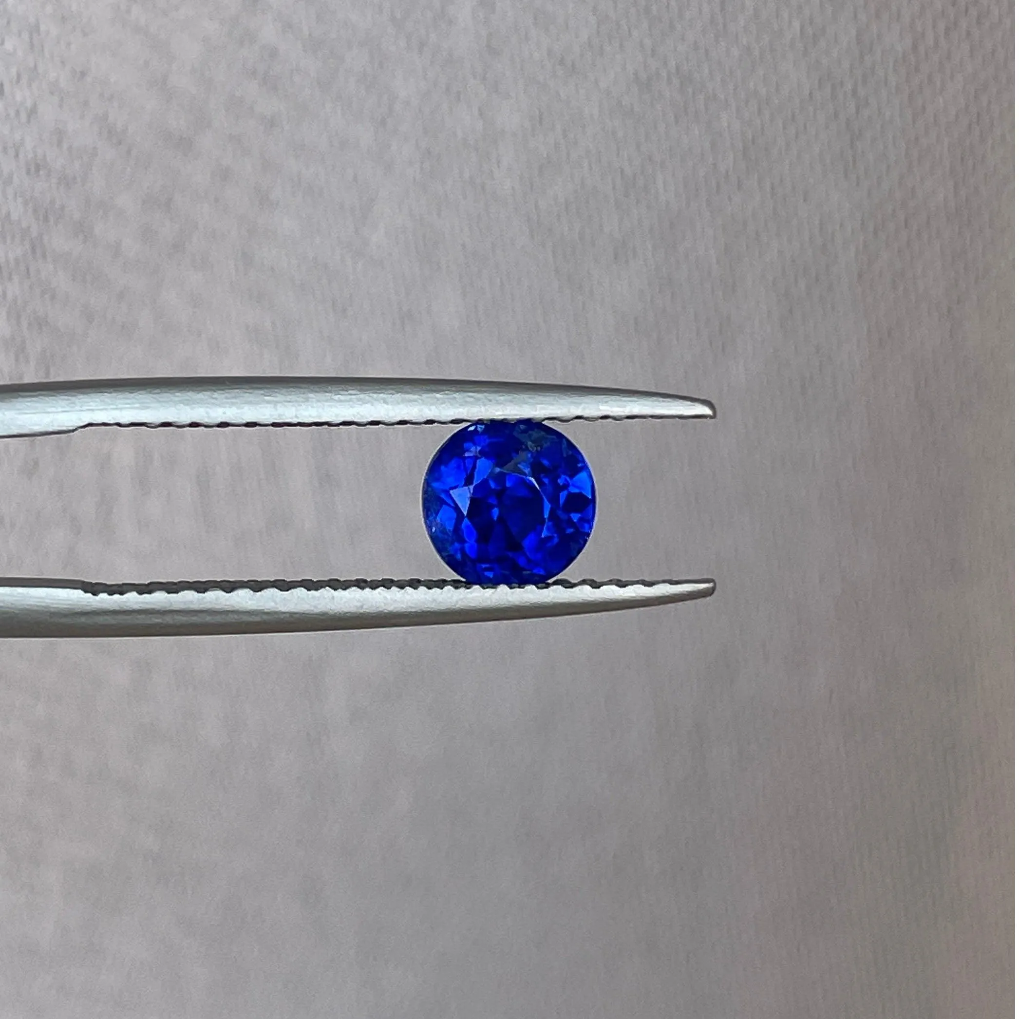 Natural Sapphire Blue 1.08 Crt Round Cut Certified Natural Blue Sapphire, Loose Sapphire Gemstone for Sapphire Ring
