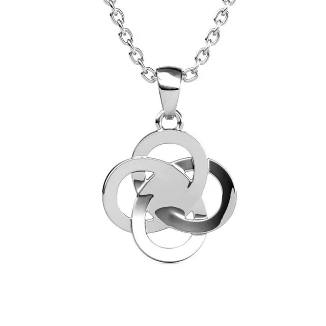 Nyssa 18k White Gold Plated Crystal Necklace
