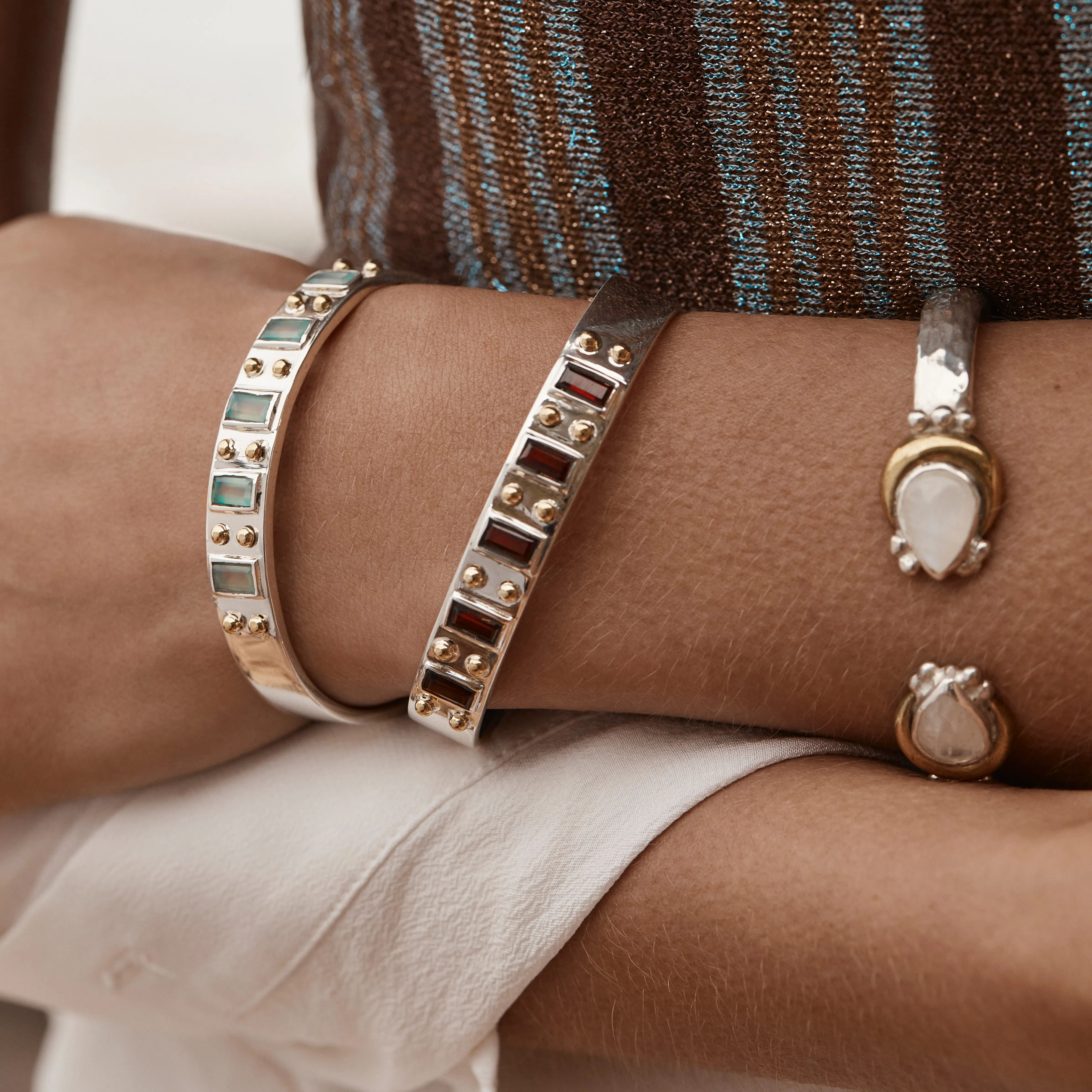 Odyssey Moonstone Cuff