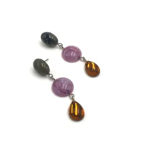 Olive & Topaz Lilac Trinket Earrings