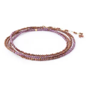 Ombre 'Wine' Wrap Bracelet