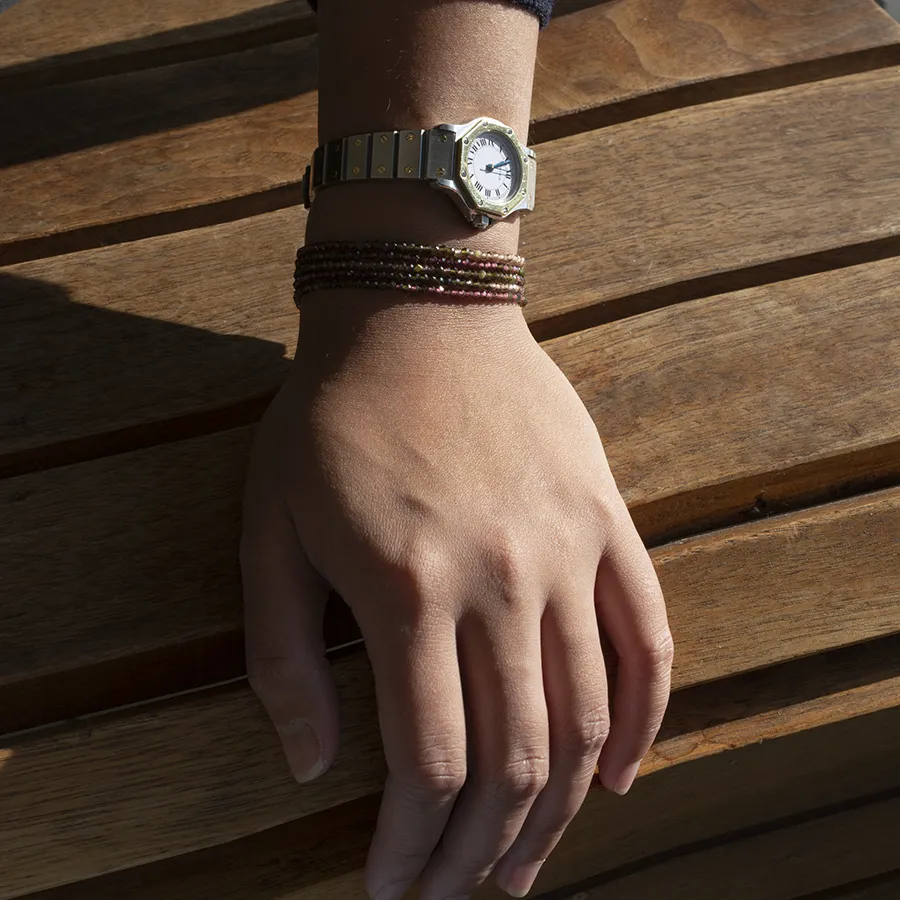 Ombre 'Wine' Wrap Bracelet