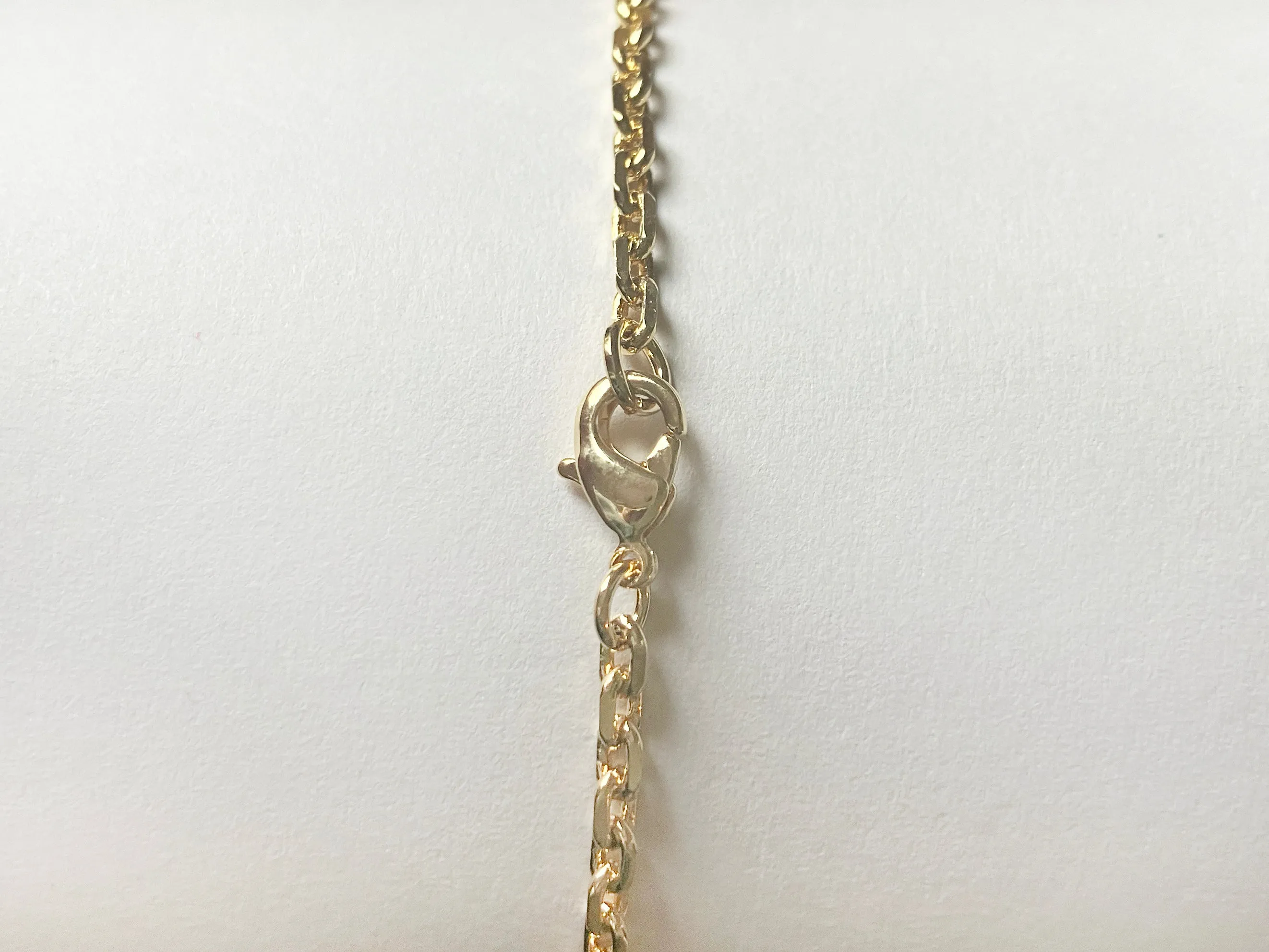 Onyx Quatrefoil Gold Plated Necklace