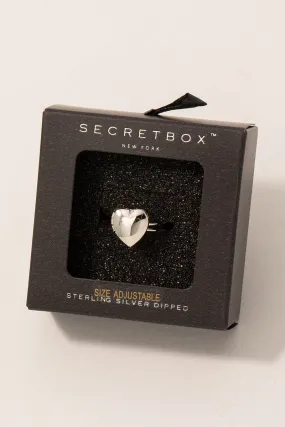 Open Smooth Heart Locket Ring (Assorted)