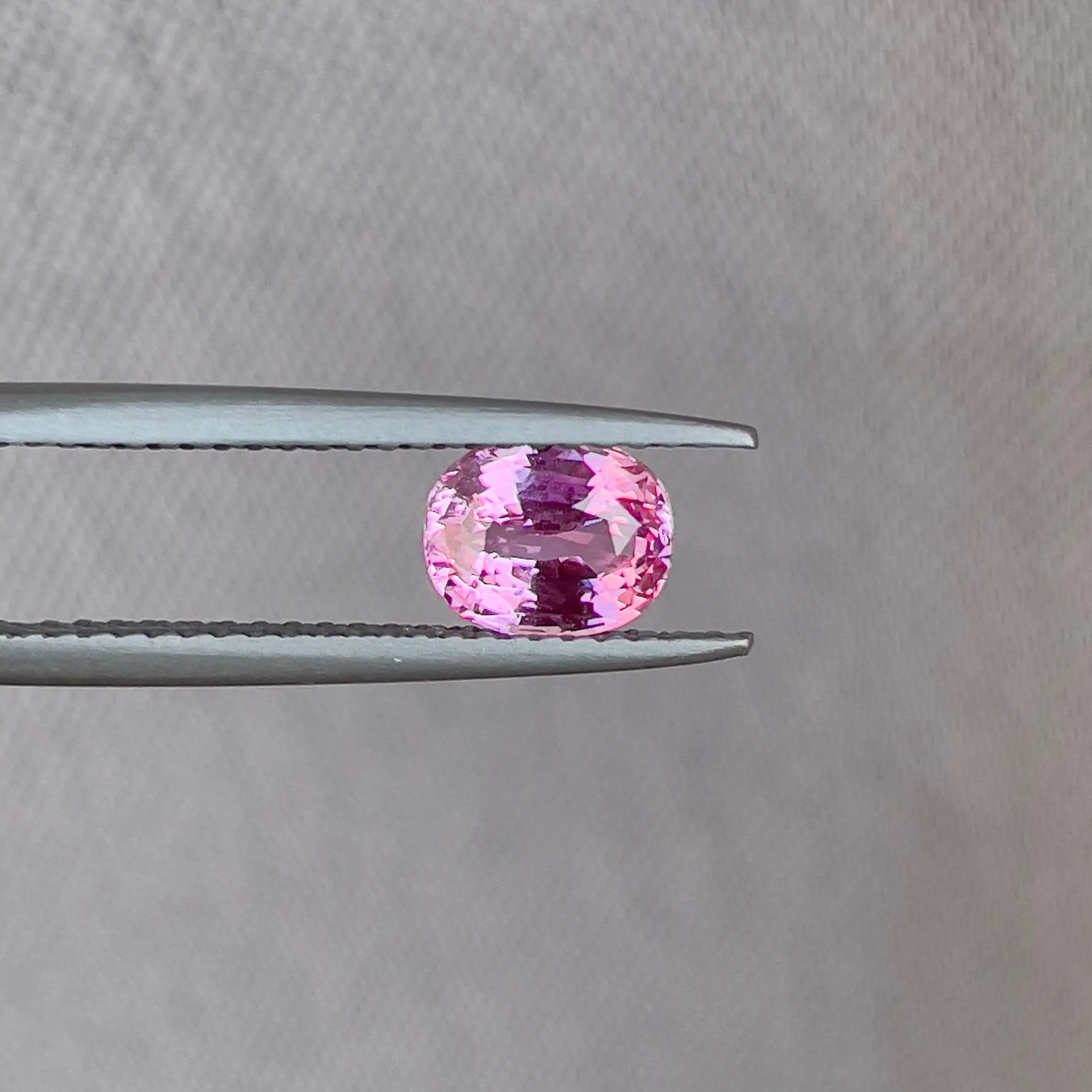 Oval Pink Sapphire 1.13 Carat Loose Gemstone Natural Unheated Stone for Making Jewellery. A perfect clarity pink oval cut sapphire.