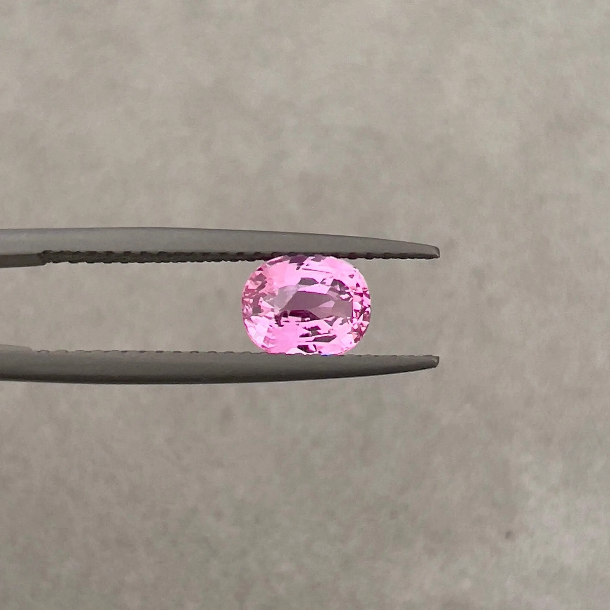 Oval Pink Sapphire 1.13 Carat Loose Gemstone Natural Unheated Stone for Making Jewellery. A perfect clarity pink oval cut sapphire.