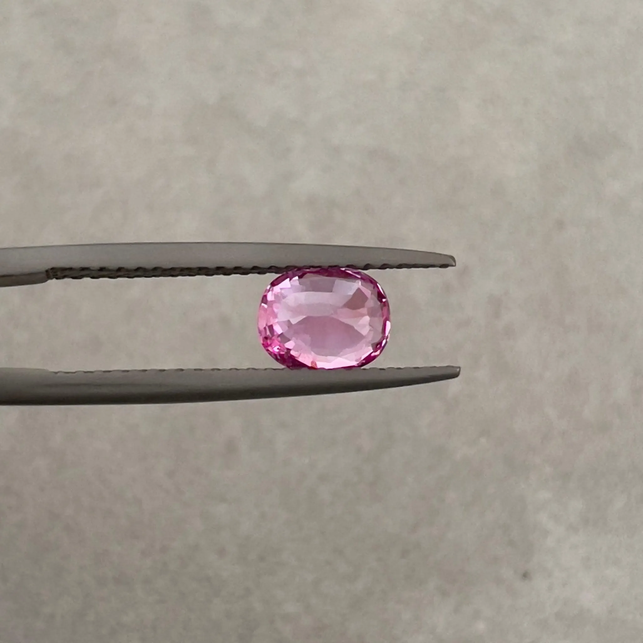Oval Pink Sapphire 1.13 Carat Loose Gemstone Natural Unheated Stone for Making Jewellery. A perfect clarity pink oval cut sapphire.