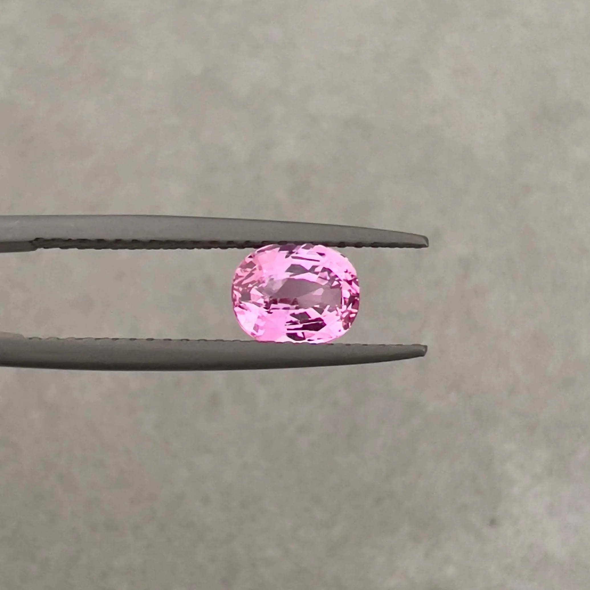 Oval Pink Sapphire 1.13 Carat Loose Gemstone Natural Unheated Stone for Making Jewellery. A perfect clarity pink oval cut sapphire.