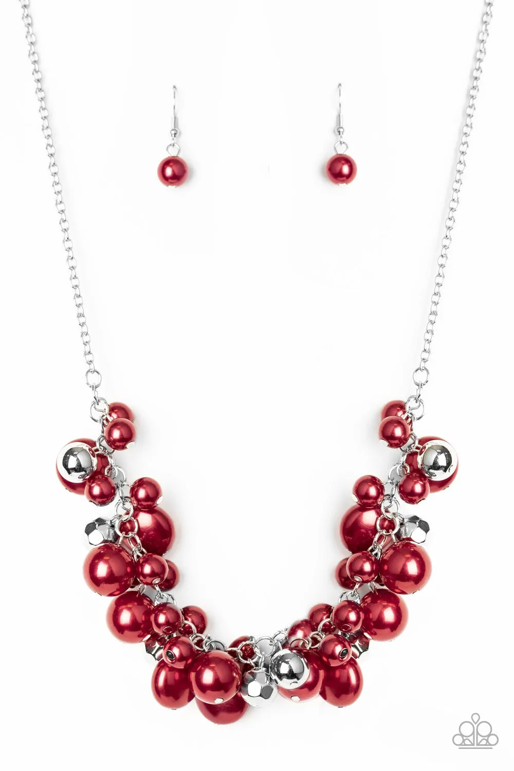 Paparazzi Battle of the Bombshells Necklace Red