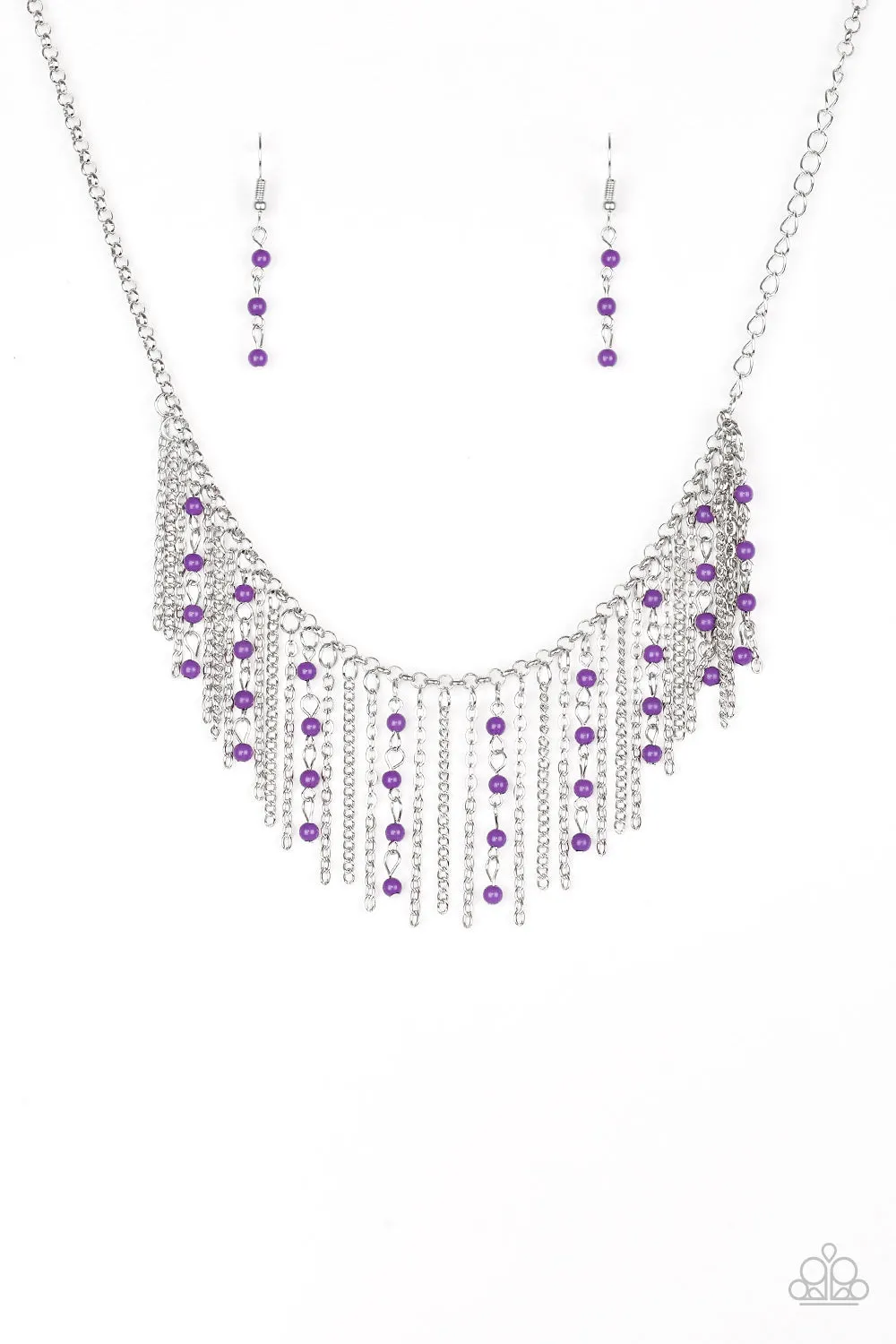 Paparazzi Harlem Hideaway Necklace Purple