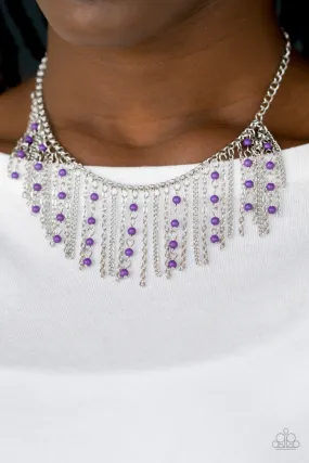 Paparazzi Harlem Hideaway Necklace Purple