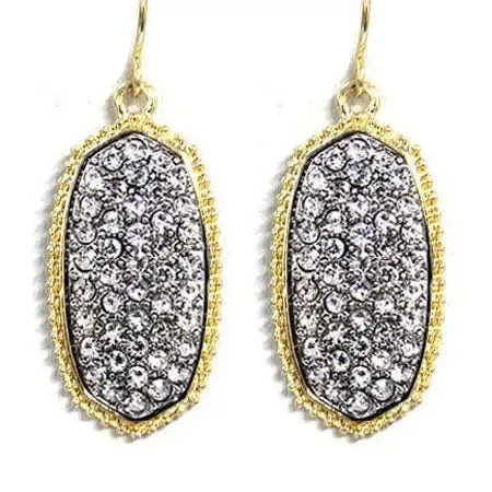 Pave Rhinestone Earrings