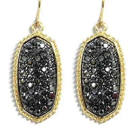 Pave Rhinestone Earrings