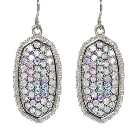 Pave Rhinestone Earrings