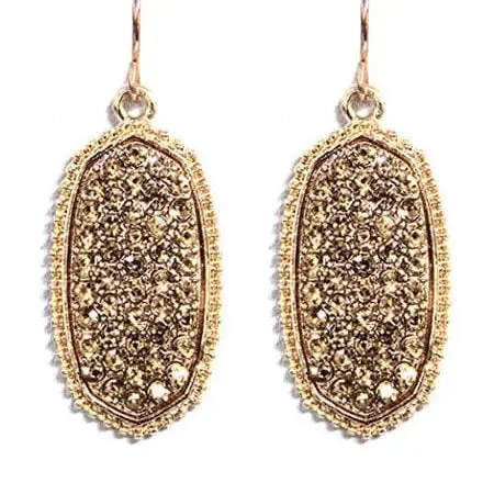 Pave Rhinestone Earrings