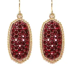 Pave Rhinestone Earrings
