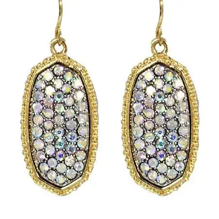 Pave Rhinestone Earrings