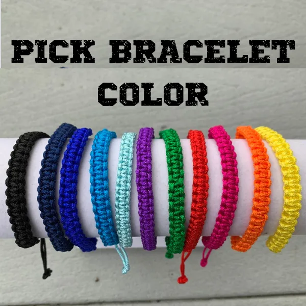 Paw Print Adjustable Rope Bracelet
