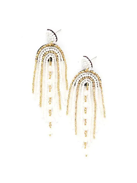 Pearlescent Chandelier Earrings