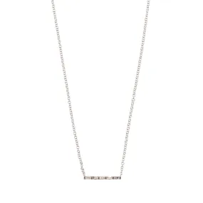 Petite London Baguette Bar Necklace