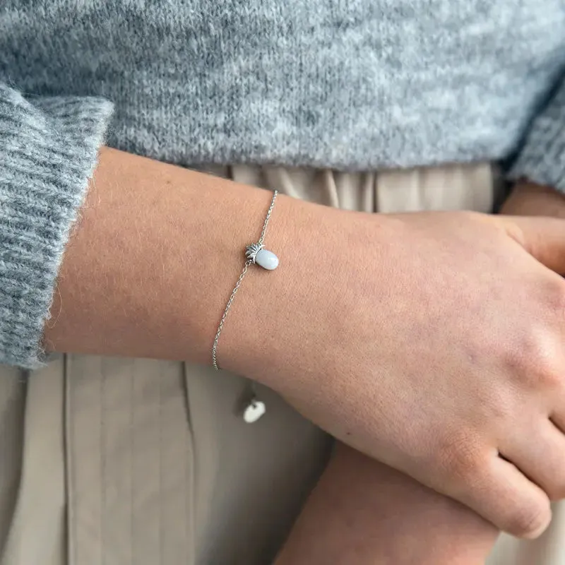 Pineapple & Stone Setting Bracelet