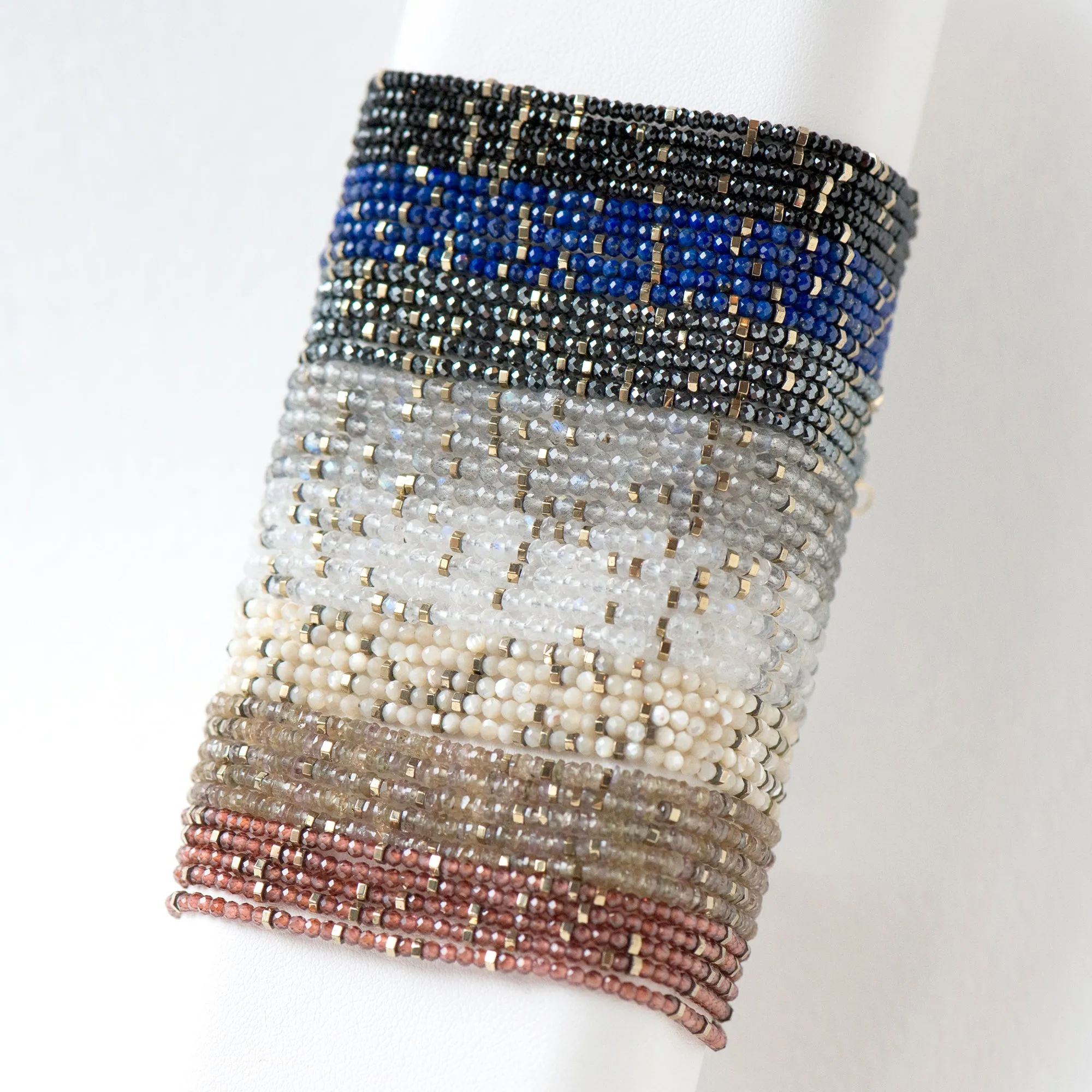 Pink Garnet Wrap Bracelet - Necklace