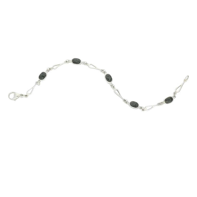 Preseli Bluestone Bracelet Spoon Link Silver