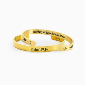 Psalm 139:14 Cuff Bracelet