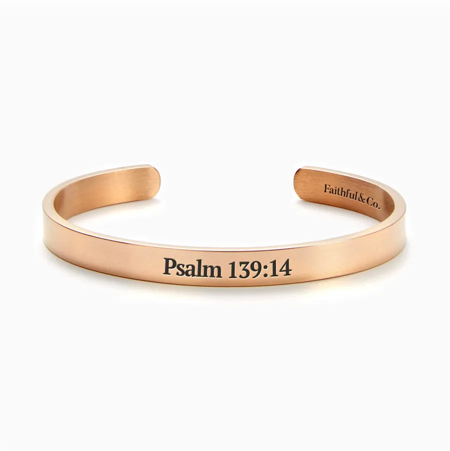 Psalm 139:14 Cuff Bracelet