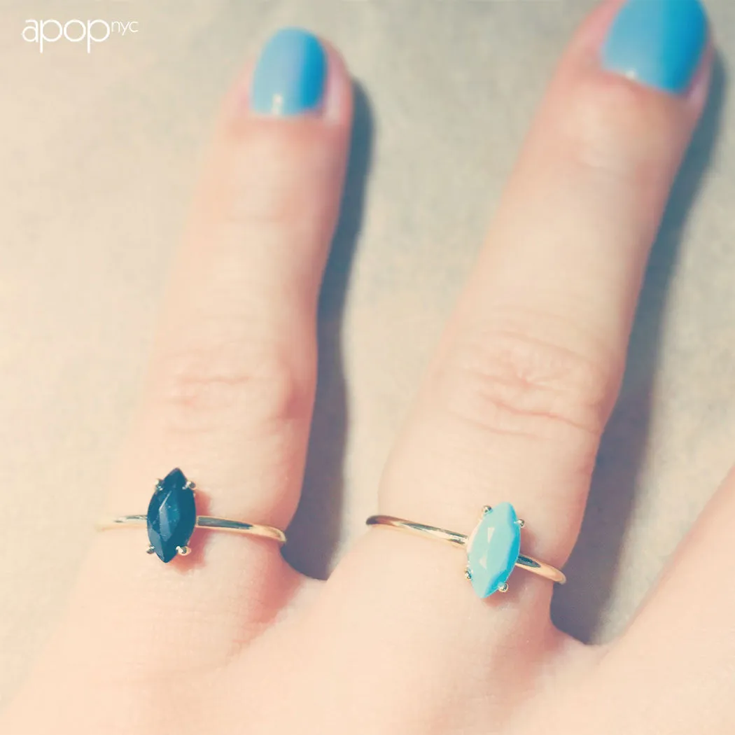 "Turkoise" Marquise Stone Ring