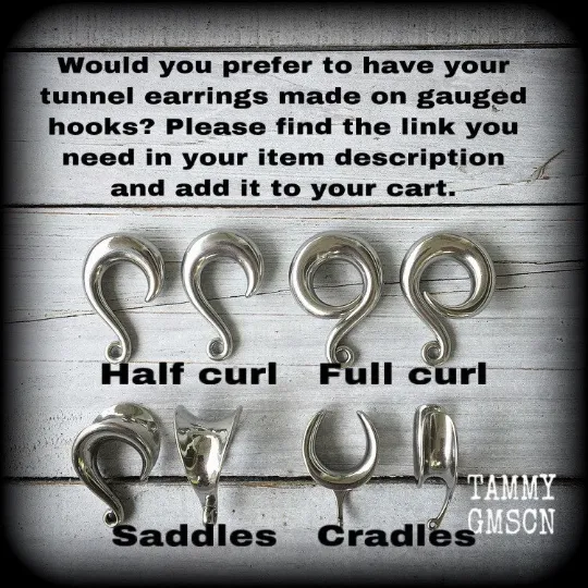 Rainbow moonstone tunnel earrings-Gemstone tunnel dangles