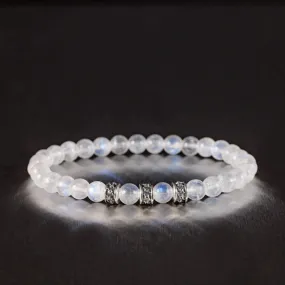 Rainbow White Moonstone Bracelet II (6mm)