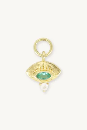 Ray Apatite Gold Charm