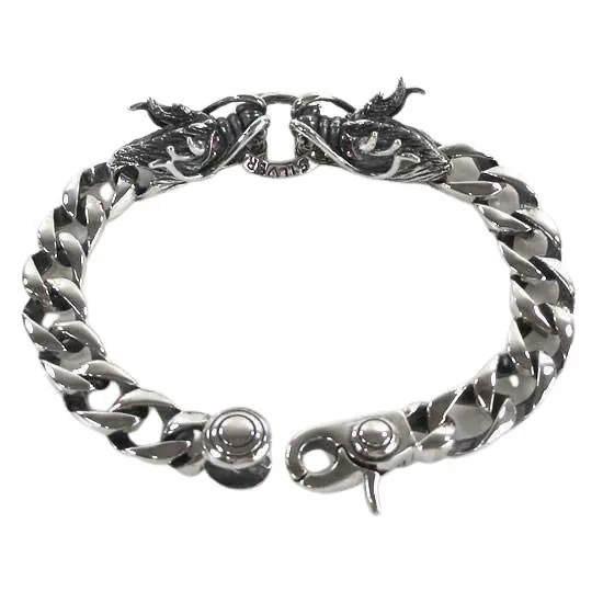 Red Eyes Silver Dragon Bracelet