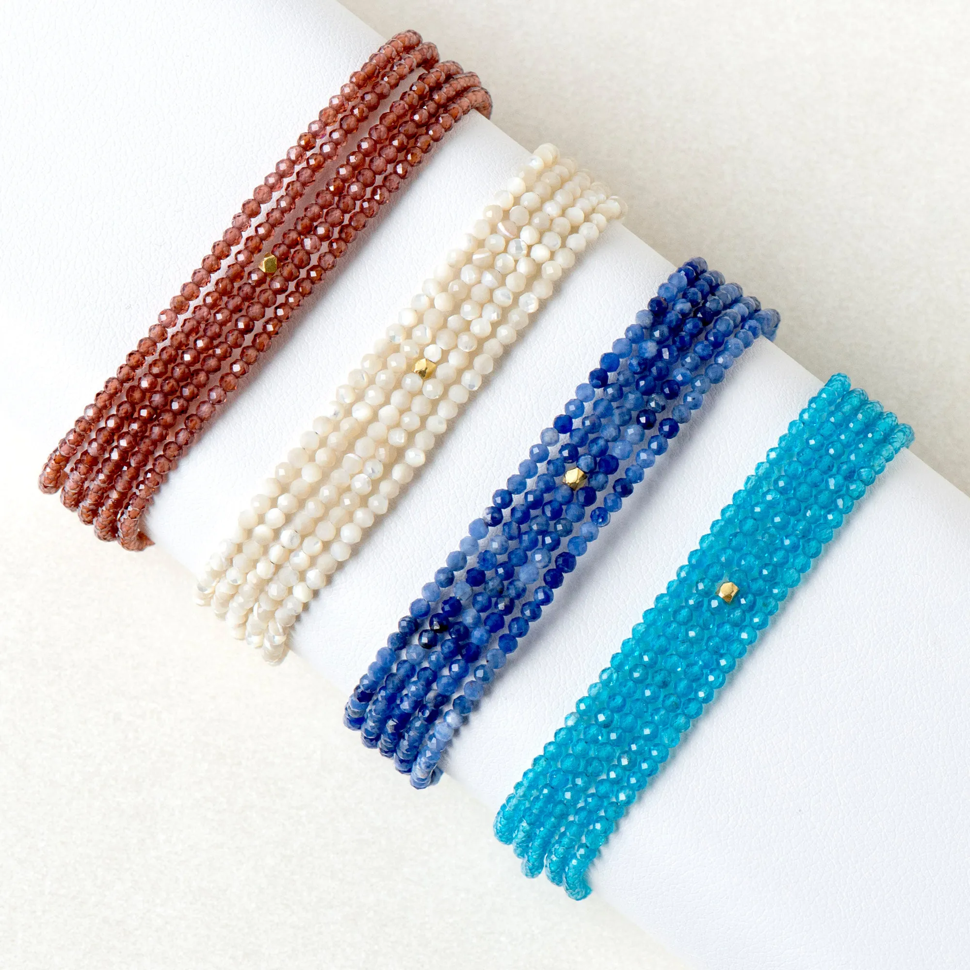 Red Garnet Wrap Bracelet - Necklace