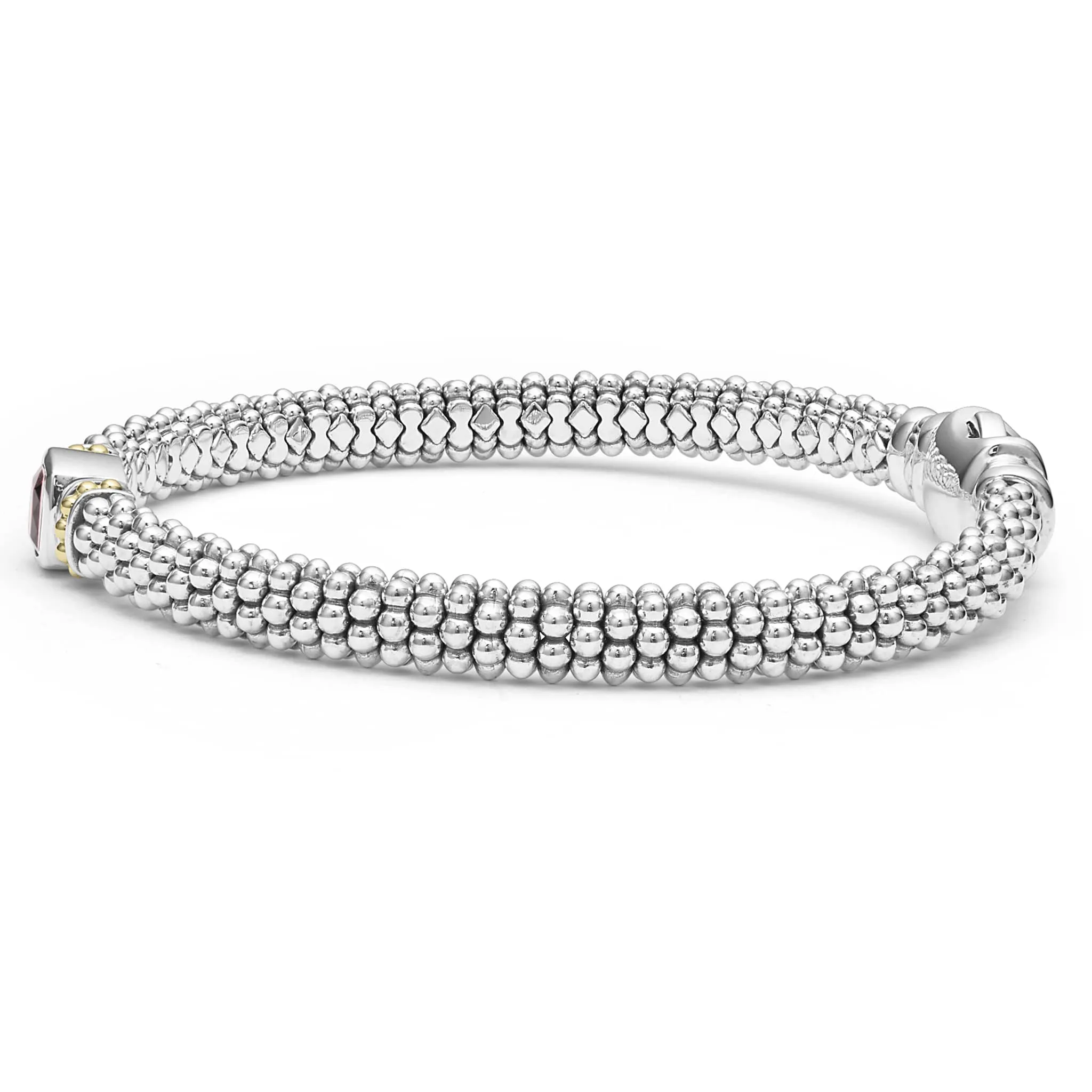 Rhodolite Garnet Caviar Bracelet | 6mm (Size M)