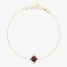 Roda Bracelet in Diamond and Garnet