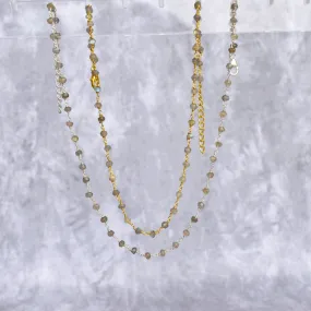 Rosary Charm - Labradorite Necklace