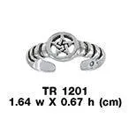 Silver Pentagram Pentacle Toe Ring TR1201