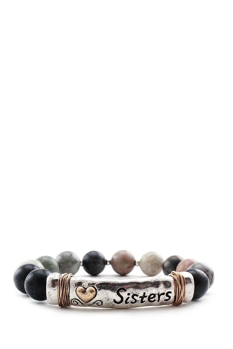 Sister beaded bracelet