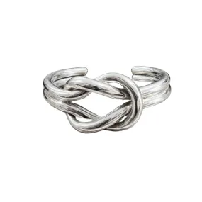 SS Love Knot Cuff Bracelet Taxco Mexico